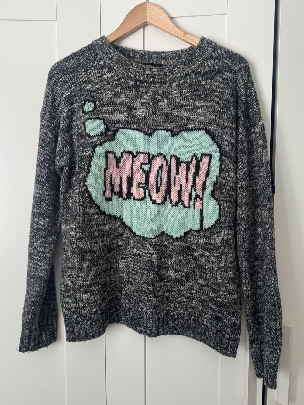 Forever 21 crewneck MEOW sweater